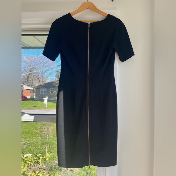 Diane Von Furstenberg Size 6 Black Dress - Picture 4 of 4